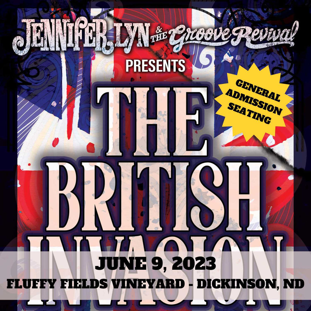 June 9, 2023 at Fluffy Fields Vineyard and Winery: "The British Invasion" - A Tribute to The Beatles, Stones, Zeppelin, and Beyond